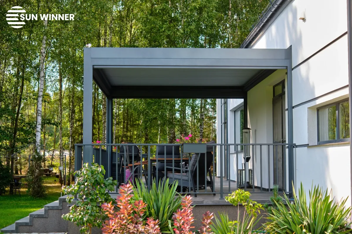 Bioklimatické pergoly na míru – realizace Flowgarden